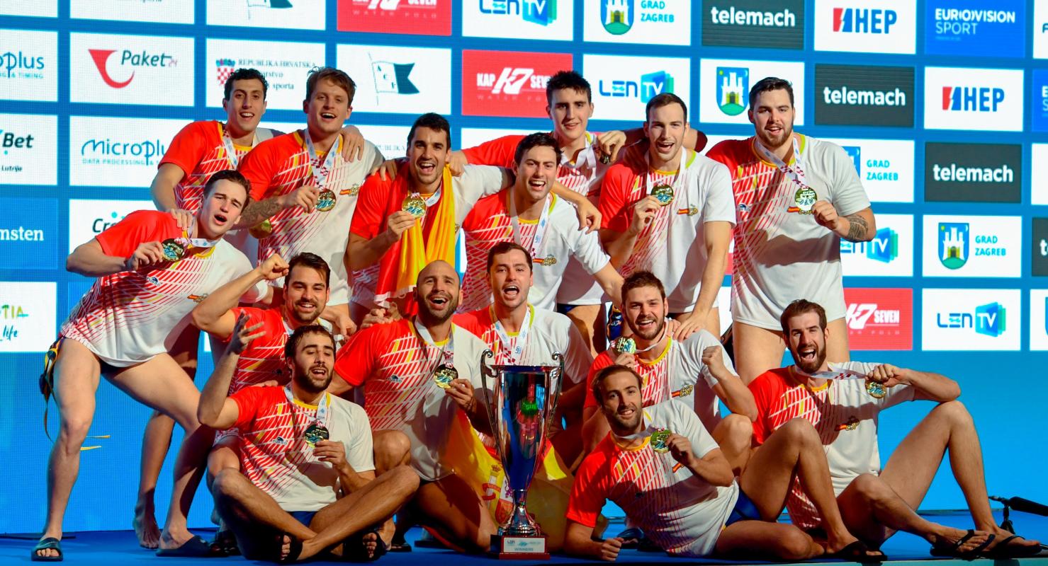 Selección española masculina de waterpolo. Fuente: FAN