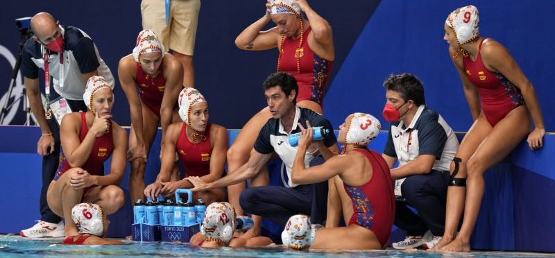 La selección española femenina de waterpolo. Fuente: COE